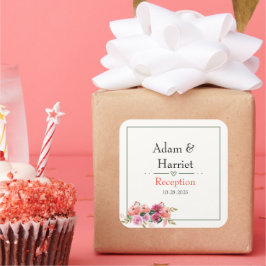 Bruiloft gunst stickers