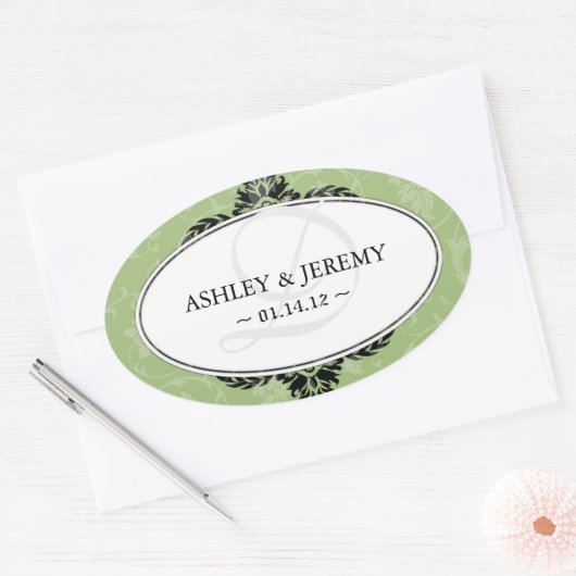 Bruiloft gunst Stickers (Envelop)