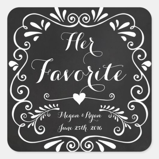 Bruiloft gunst Stickers voor traktaties of cookies (Voorkant)