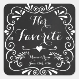 Bruiloft gunst Stickers voor traktaties of cookies