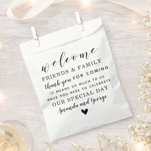 Bruiloft gunst tas gepersonaliseerd dank u bedankzakje (Geknipt)