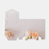 Bruiloft gunst vak in perzik thema bedankdoosjes (Uitgevouwen)