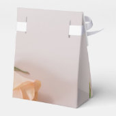 Bruiloft gunst vak in perzik thema bedankdoosjes (Achterkant)