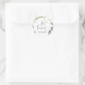 Bruiloft gunst zijn favoriete traktatie box ronde sticker (Tas)