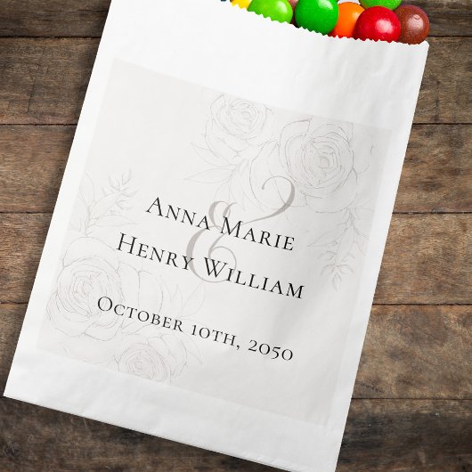 Bruiloft gunsten Snoep eenvoudige minimalistische  Bedankzakje