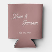 Bruiloft gunsten woestijn Roos minimalistisch scri Blikjeskoeler (Voorkant)