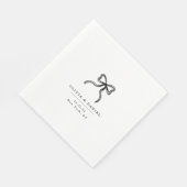 Bruiloft hand getrokken boog decor servet (Hoek)