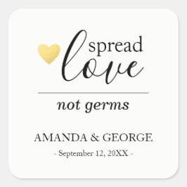 Bruiloft Hand Sanitizer labels Gepersonaliseerd go