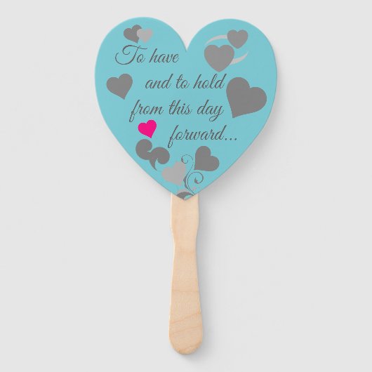 bruiloft handwaaier (Voorkant)