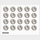 Bruiloft hart en pailletten Stickers (Vel)