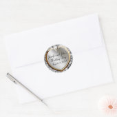 Bruiloft hart en pailletten Stickers (Envelop)