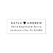 Bruiloft Hart Rubber Stempel voor RSVPs Dank u (Gestempeld)