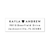 Bruiloft Hart Rubber Stempel voor RSVPs Dank u (Design)