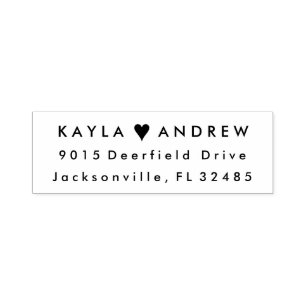 Bruiloft Hart Rubber Stempel voor RSVPs Dank u