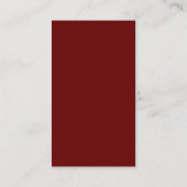 Bruiloft hartelijk dank, Bourgondië Rood Informatiekaartje (Achterkant)