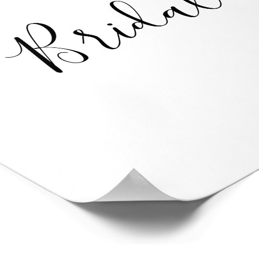 Bruiloft 'Hearts' Welkomsposter Poster (Hoek)