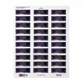 Bruiloft Heelal Universum Melkweg Etiket (Full Sheet)