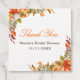 Bruiloft Herfst Bladeren Bruidsshower Bedankjes Labels
