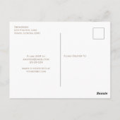 Bruiloft Herfst Elegante Pompoenen Cute  Briefkaart (Achterkant)