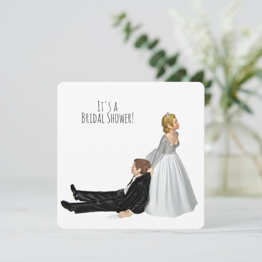 Bruiloft humor kaart (Staand voorkant)