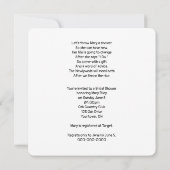 Bruiloft humor kaart (Achterkant)