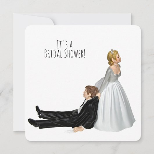 Bruiloft humor kaart (Voorkant)