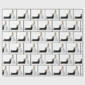 Bruiloft Humor met bruid en bruidegom Cadeaupapier (Vlak)