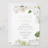 Bruiloft in bloei Zomer groen Bruidsfeest Kaart (Voorkant)