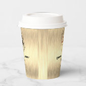 Bruiloft in Bruin Papieren Bekers (Links)