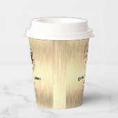 Bruiloft in Bruin Papieren Bekers (Rechts)