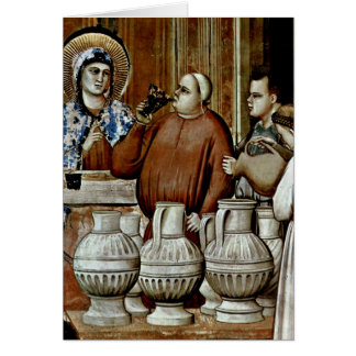 bruiloft in Cana Detail door Giotto di Bondone