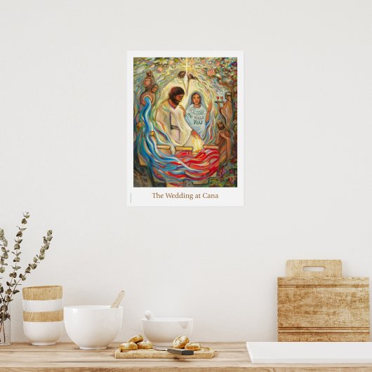 Bruiloft in Cana poster (Keuken)
