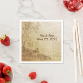 bruiloft in de herfst met fazanten servet (Insitu)