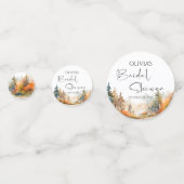 Bruiloft in de herfstbossen met rustieke uitstrali confetti (Voorkanten)