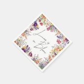 Bruiloft in de lente: Love Is In Bloom Servet (Hoek)