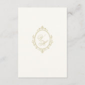 Bruiloft in de Regency-periode Elegante Erfstukdet Informatiekaartje (Achterkant)