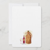 bruiloft in de wijnbouw kaart (Achterkant)