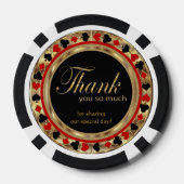 Bruiloft in (DIY Stad en Staat) Poker Chips (Achterkant)