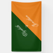 Bruiloft in heldere kleuren minimalistisch Mix & M Spandoek (Verticaal)
