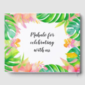 Bruiloft in het Paradijs Gastenboek (Achterkant)