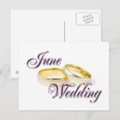 BRUILOFT IN JUNI BRIEFKAART (Voorkant / Achterkant)