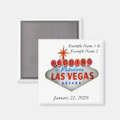 Bruiloft in Las Vegas Save the Date Magnet (Voorkant / Achterkant)