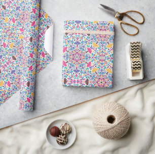 Bruiloft in Levendige Mexicaanse Fiesta Stijl Rege Cadeaupapier