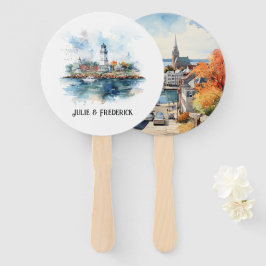 Bruiloft in Newport, Rhode Island Handwaaier