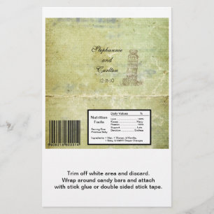 Bruiloft in Pisa Hershey's Grote Bar Wrapper Flyer