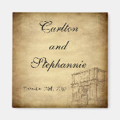 Bruiloft in Rome Magnet Favor (Voorkant)