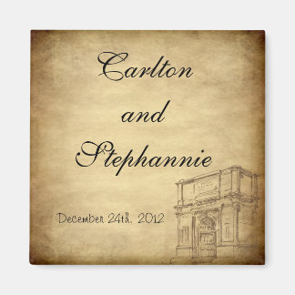 Bruiloft in Rome Magnet Favor