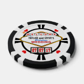 Bruiloft in Vegas Casino Favor Poker Chips (Enkel)