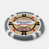 Bruiloft in Vegas Casino Favor Poker Chips (Enkel)