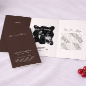 Bruiloft in zwart drieluik programma